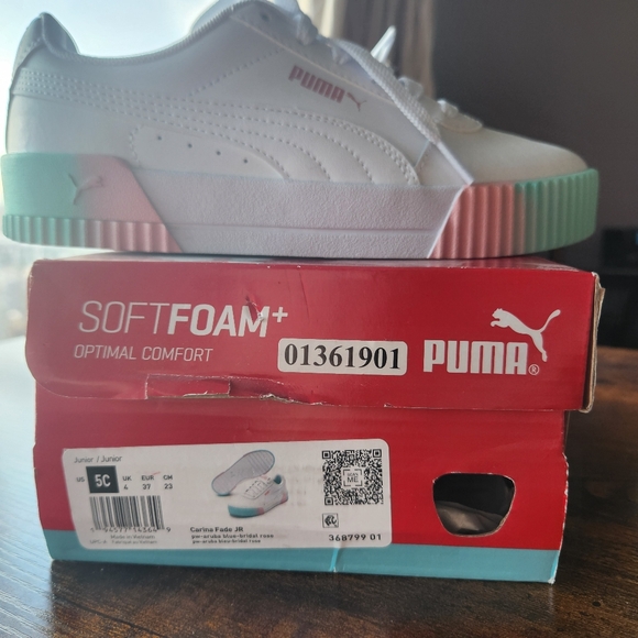 *BRAND NEW* Carina Fade JR Puma aruba blue bridal rose - Picture 12 of 13